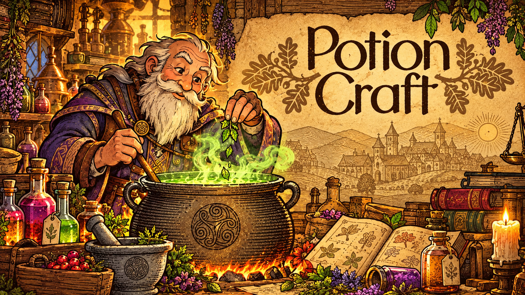 Potion Craft auf Vanbergen Games